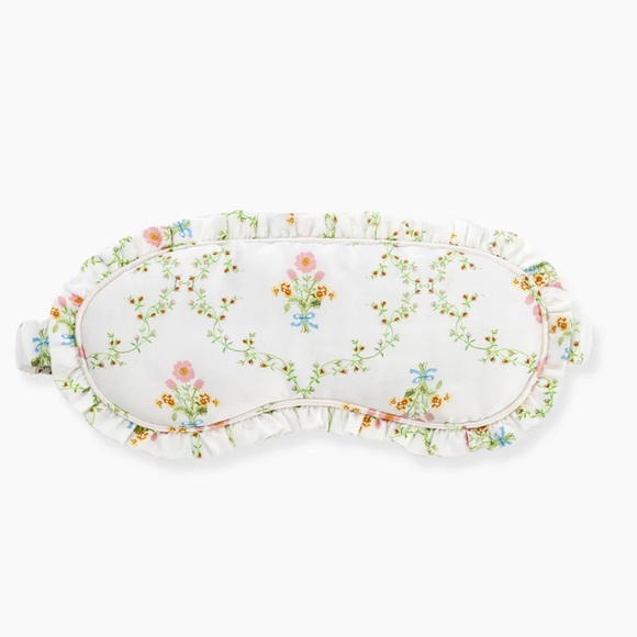 Hill House Ruffle Silk Eye Mask - Picture 2 of 7